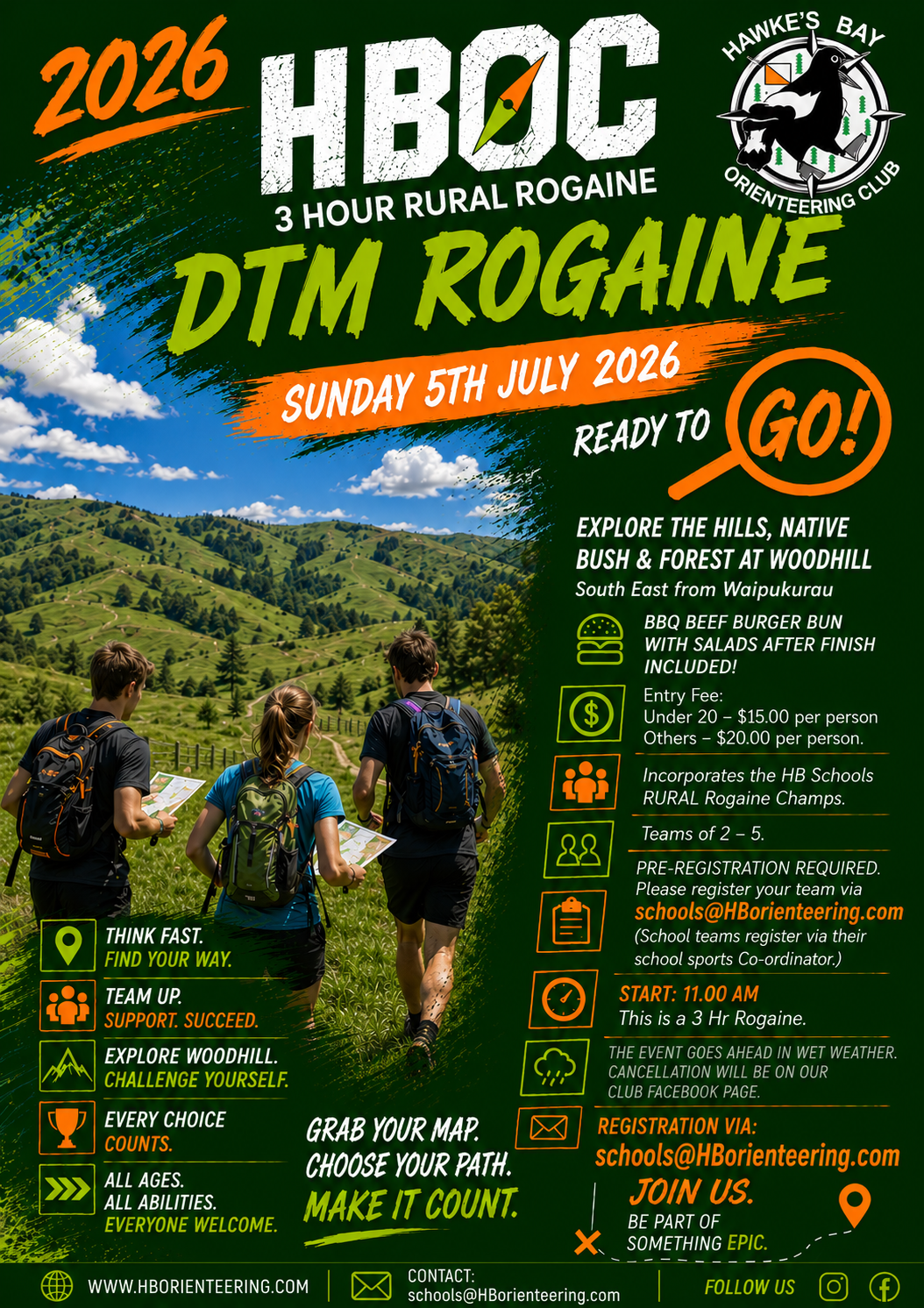 DTM Rogaine Poster 2025_Rogaine